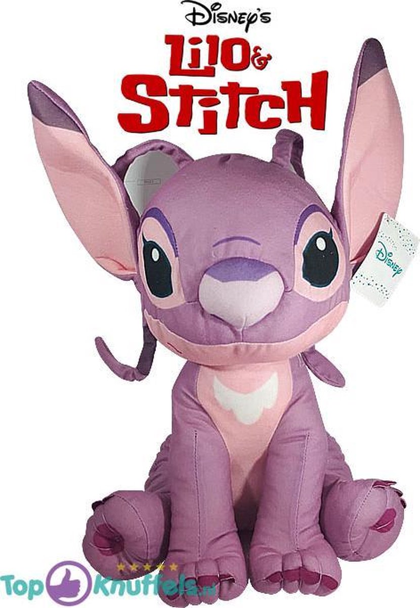 Disney Lilo & Stitch Pluche Knuffel Angel (Paars) 42 cm | Disney Peluche Plush Toy | Speelgoed Knuffeldier voor kinderen